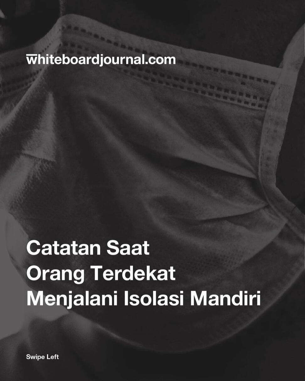 Carousel research post I did discussing the proper actions to take during self isolation